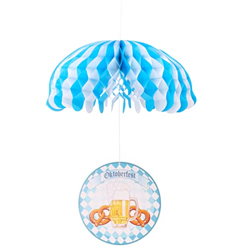 Toyland® 30cm Oktoberfest Fallschirm Papier Dekoration - Party Dekoration von Toyland