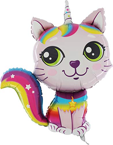 Toyland® 38 "Regenbogen-Einhorn-Katzenfolienballon - Cry Babies - ROSA - Partydekorationen von Toyland