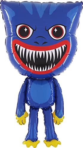 Toyland® 38 Zoll riesiger blauer Monster-Folienballon – Kinder-Party-Ballons von Toyland