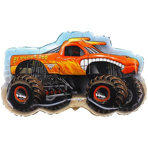 Toyland® 85 cm (33") Monster Jam Folienballon "El Toro Loco" – Monstertruck-Figurenballon von Toyland