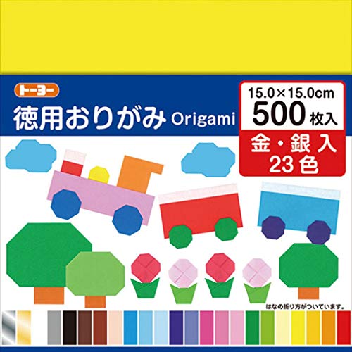 Toyo Origami-Papier, 23 Farben, 500 Blatt von Toyo