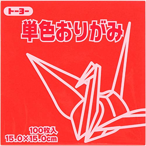 Toyo Origami-Papier, einfarbig, 15 cm, 100 Blatt von Toyo