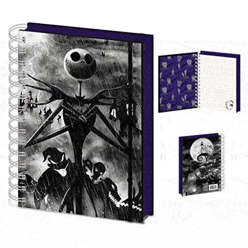 The Nightmare Before Christmas Notizbuch (3D-Design), DIN A5-Ringbuch, Tagebuch – offizielles Merchandise von Toys & Gamers