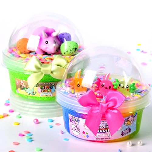 ToysButty 2 Pack Axolotl Cloud Slime&Foam Slime Set, Duftend Bunter Schleim mit leuchtenden Mini-Tierchen im Dunkeln Perfekt als Partygeschenk Mitgebsel Kindergeburtstag für Mädchen & Jungen ToysButty 2 Pack Axolotl Cloud Slime&Foam Slime Set, Duftend Bunter Schleim mit leuchtenden Mini-Tierchen im Dunkeln Perfekt als Partygeschenk Mitgebsel Kindergeburtstag für Mädchen & Jungen von ToysButty