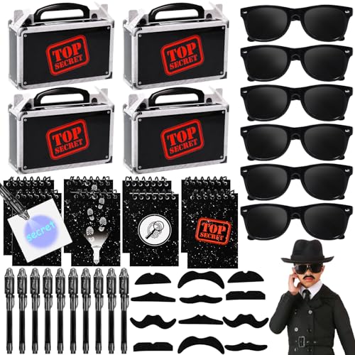 Detektiv Party Mitgebsel Kindergeburtstag mit UV Zauberstifte Notizbuch Sonnenbrille Partytüten Schnurrbart Spy Mitbringsel Kindergeburtstag Give Aways Gastgeschenk Pinata Füllung Kinder Jungen Detektiv Party Mitgebsel Kindergeburtstag mit UV Zauberstifte Notizbuch Sonnenbrille Partytüten Schnurrbart Spy Mitbringsel Kindergeburtstag Give Aways Gastgeschenk Pinata Füllung Kinder Jungen von Toyssa