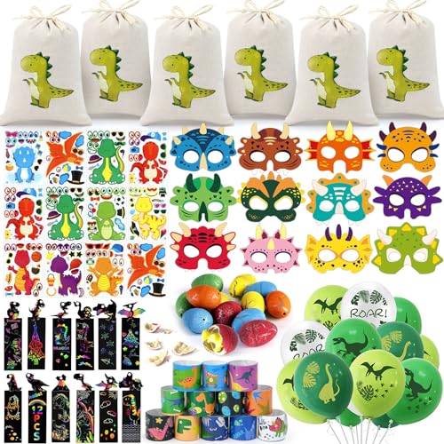 Toyssa Dinosaurier Party Mitgebsel Kindergeburtstag Jungen Dino Figuren Maske Ei Luftballon Kordelzugbeutel DIY Sticker Schnapparmband Deko Dino Give Aways Gastgeschenk Kindergeburtstag Pinata Füllung Toyssa Dinosaurier Party Mitgebsel Kindergeburtstag Jungen Dino Figuren Maske Ei Luftballon Kordelzugbeutel DIY Sticker Schnapparmband Deko Dino Give Aways Gastgeschenk Kindergeburtstag Pinata Füllung von Toyssa