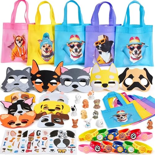 Toyssa Hunde Welpe Mitgebsel Kindergeburtstag mit Geschenktüten Masken Filz Hunde Figuren Silikonarmbänder Party Mitbringsel Give Aways Gastgeschenke Kindergeburtstag Pinata Füllung Toyssa Hunde Welpe Mitgebsel Kindergeburtstag mit Geschenktüten Masken Filz Hunde Figuren Silikonarmbänder Party Mitbringsel Give Aways Gastgeschenke Kindergeburtstag Pinata Füllung von Toyssa