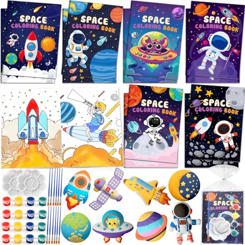 Toyssa Weltraum Party Mitgebsel Kindergeburtstag Gastgeschenke mit Malbuch Bastelset Geschenktüten Farbe, Weltraum Give Aways Mitbringsel Kindergeburtstag für Kinder Jungen Mädchen Toyssa Weltraum Party Mitgebsel Kindergeburtstag Gastgeschenke mit Malbuch Bastelset Geschenktüten Farbe, Weltraum Give Aways Mitbringsel Kindergeburtstag für Kinder Jungen Mädchen von Toyssa