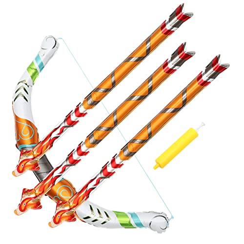 1 Satz Aufblasbare Bogen- und Pfeilspielzeuge Schlauchboote im Freien Luftballons für Kinderpartys Luftballons aufblasbares Partyballons für PVC von Toyvian