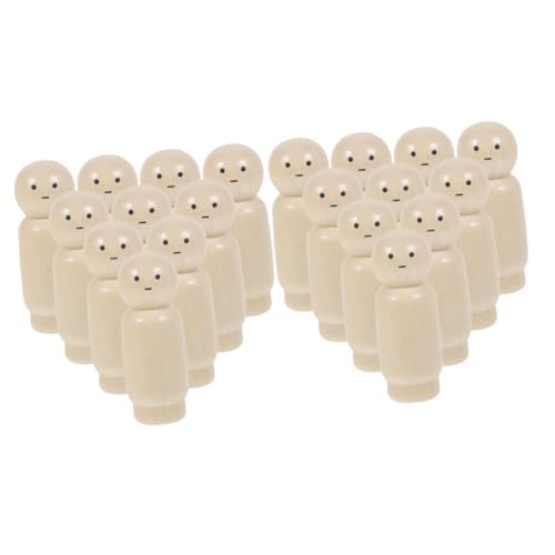 2 Sätze Unbemalte Holzfiguren Für Diy Peg Dolls Unvollendete Holzpuppen Für Kreatives Basteln Für Handwerksprojekte Und Fantasievolles 10 Stück * 2 2 Sätze Unbemalte Holzfiguren Für Diy Peg Dolls Unvollendete Holzpuppen Für Kreatives Basteln Für Handwerksprojekte Und Fantasievolles 10 Stück * 2 von Toyvian