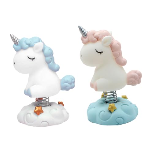 2 Stück Entzückende Einhorn Kuchenverzierungen Kreative Auto Dekorationen Verschiedene Farben für Desktop und Feierlichkeiten Tortendeko und Zufällige Farbe 2 Stück Entzückende Einhorn Kuchenverzierungen Kreative Auto Dekorationen Verschiedene Farben für Desktop und Feierlichkeiten Tortendeko und Zufällige Farbe von Toyvian