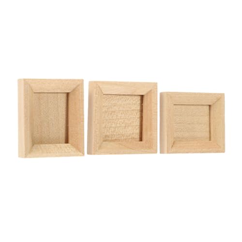 Toyvian Mini-bilderrahmen Für Puppenhäuser 3 Stück Mini-fotoständer Unbehandelte Holz-bilderrahmen Für Miniaturumgebungen Toyvian Mini-bilderrahmen Für Puppenhäuser 3 Stück Mini-fotoständer Unbehandelte Holz-bilderrahmen Für Miniaturumgebungen von Toyvian