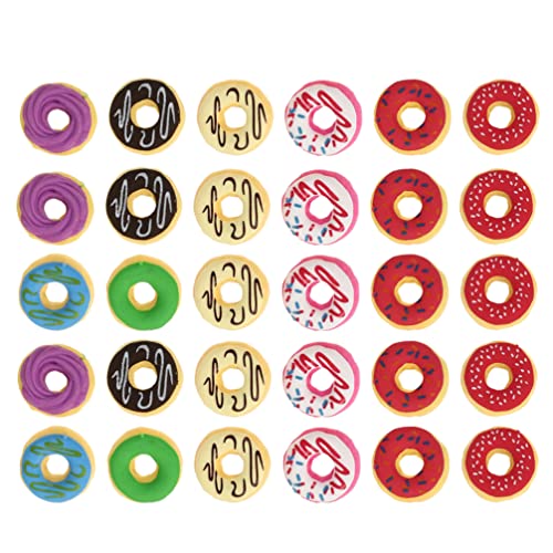 30 Prozent entzückender Radiergummi Kindergummi- Spielzeugpuppen Kids Eraser Spielzeug (zuf?lliger Stil) Mini Donuts von Toyvian