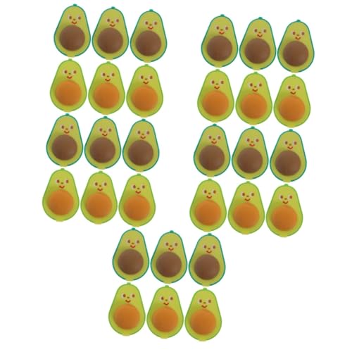 5 Sätze Avocado Buntstifte Anspitzer Mit Radiergummi Anspitzer Süße Schulbedarf Für Praktische Schreibwaren Gemischte Farben 6 Stück * 5 von Toyvian