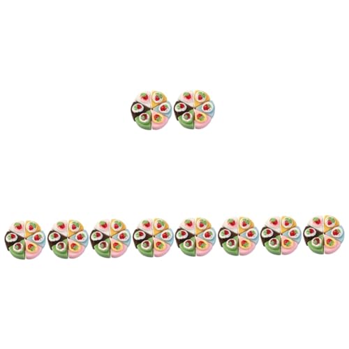 5 Sätze Kuchen Dekorationen Für Puppenhaus Und Mikrolandschaften Lebendige Dessertmodelle Für Kreative Diy Projekte Und Dekoration 12 Stücke * 5 von Toyvian