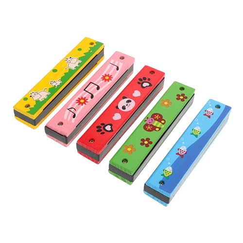 5Stücke Teiliges Geschenkset mit Mundharmonika Holzmusikinstrument mit Löchern für Geburtstagsfeiern und Geschenktüten Fördert Kreativität und Musikliebe 5Stücke Teiliges Geschenkset mit Mundharmonika Holzmusikinstrument mit Löchern für Geburtstagsfeiern und Geschenktüten Fördert Kreativität und Musikliebe von Toyvian