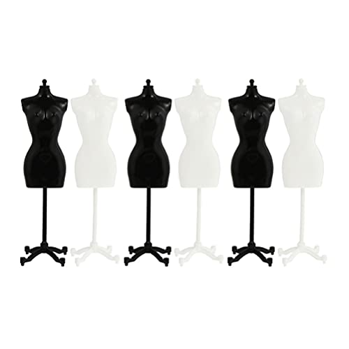 6 Stücke Puppenständer Puppenhalter Mini Puppen Display Ständer Halter Kleiderbügel für DIY Teddybär Schaufensterpuppe Puppenkleidung Puppenkleid Actionfigur Modell von Toyvian