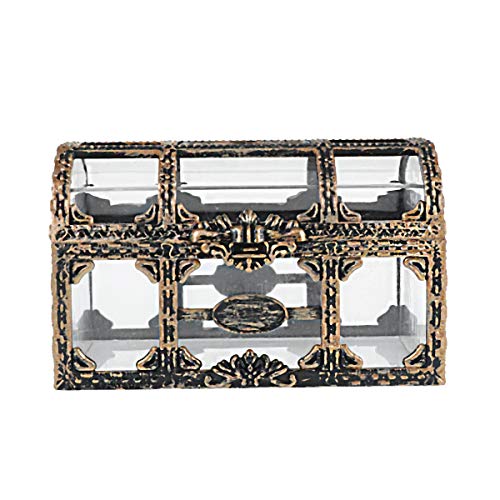 Retro Schmuckkästchen Schmuckschatulle Mini Rechteck Vintage Schatzkiste transparent Schmuckschatulle Geschenkbox Ringetui für Mädchen Damen Frauen Retro Schmuckkästchen Schmuckschatulle Mini Rechteck Vintage Schatzkiste transparent Schmuckschatulle Geschenkbox Ringetui für Mädchen Damen Frauen von Toyvian