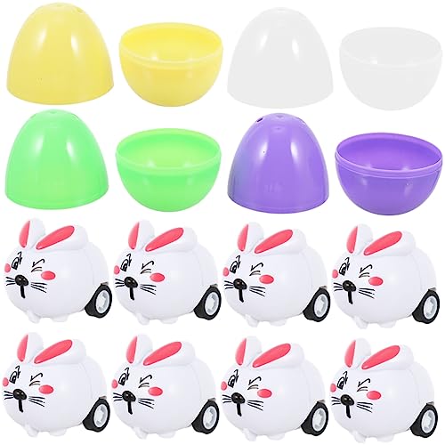 Toyvian 1 Satz Auto Eier zurückziehen Hasenspielzeug Easter Decoration babyshowergeschenk Kreatives Fun Toy DIY- Füller für Goodie-Bags für befüllbares Plastikei von Toyvian