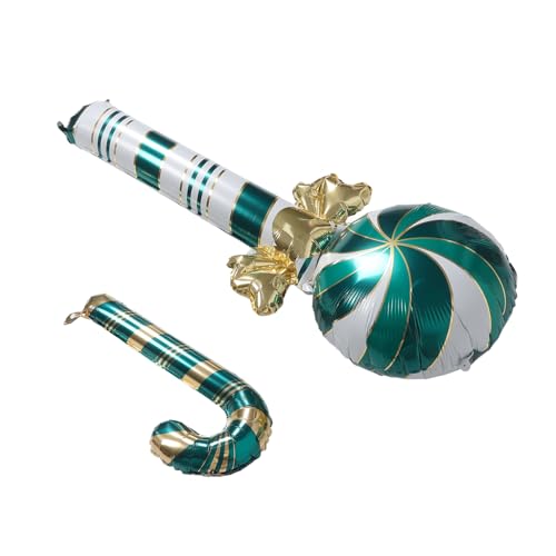 Toyvian 1 Satz Folienballon-Ornament luftballons süßigkeiten weihnachtsballons weihnachtsdekoration Partyballons als Gastgeschenke Dekorationen für Partyballons Aluminiumfolie Green von Toyvian