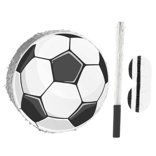Toyvian 1 Satz Geburtstags Pinata mit Stock und Augenbinde für Sportgeburtstagsfeiern Festivalspiele und Fußball Partybedarf Toyvian 1 Satz Geburtstags Pinata mit Stock und Augenbinde für Sportgeburtstagsfeiern Festivalspiele und Fußball Partybedarf von Toyvian