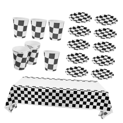Toyvian 1 Satz Karierte Tassen Karierte Partyartikel Dekorationen Für Motorradpartys Auto-Party-Dekorationen Teller Partyzubehör Rennparty-Dekorationen Partyteller Und -Becher Papier Toyvian 1 Satz Karierte Tassen Karierte Partyartikel Dekorationen Für Motorradpartys Auto-Party-Dekorationen Teller Partyzubehör Rennparty-Dekorationen Partyteller Und -Becher Papier von Toyvian