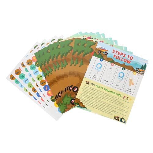 Toyvian 1 Satz Kleinkinder Töpfchen Training Sticker Belohnungsaufkleber für Töpfchentraining Wiederverwendbare Sticker für Motivation von Jungen für Toilettentraining und Aktivitäten zur von Toyvian