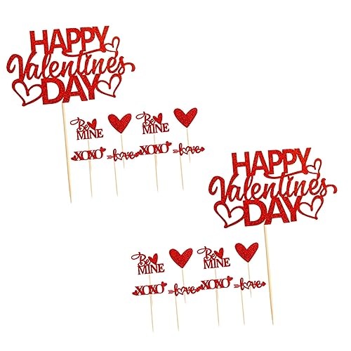 Toyvian 50stücke Valentinstag Cupcake Toppers Rote Herz-dekoration Für Hochzeiten Und Partys Wiederverwendbar Aus Lebensmittelechtem Und Romantische Atmosphäre Für Desserts Toyvian 50stücke Valentinstag Cupcake Toppers Rote Herz-dekoration Für Hochzeiten Und Partys Wiederverwendbar Aus Lebensmittelechtem Und Romantische Atmosphäre Für Desserts von Toyvian