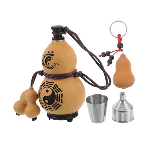 Toyvian Cultural Elegance Wasserkürbisflasche Für Den Außenbereich Sake-/weinflasche Mit Stopfen Toyvian Cultural Elegance Wasserkürbisflasche Für Den Außenbereich Sake-/weinflasche Mit Stopfen von Toyvian