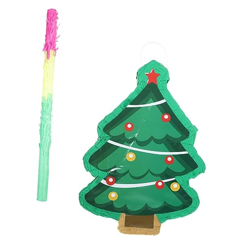 Toyvian 1 Satz Pinata-schmuck Dekorative Pinata Geburtstagsparty-pinata Piñata Hängendes Dekor Weihnachts-pinata-füller Lustige Pinata Parteibevorzugung Papier Weihnachtsbaum Anhänger Kind von Toyvian