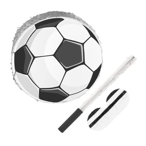 Toyvian 1 Satz Robuste Piñata aus Karton mit Stock und Augenbinde für Kindergeburtstagsfeiern Deko für Fußball Mottopartys Toyvian 1 Satz Robuste Piñata aus Karton mit Stock und Augenbinde für Kindergeburtstagsfeiern Deko für Fußball Mottopartys von Toyvian