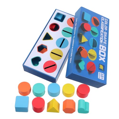 Toyvian 1 Schachtel Montessori Holzspielzeug Farben Formen sortierbox für Kleinkinder Pädagogisches Lernspielzeug Feinmotorik Farberkennung und Logischem Denken Toyvian 1 Schachtel Montessori Holzspielzeug Farben Formen sortierbox für Kleinkinder Pädagogisches Lernspielzeug Feinmotorik Farberkennung und Logischem Denken von Toyvian