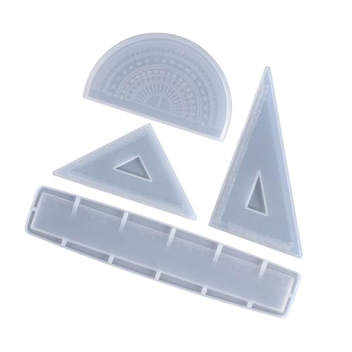 Toyvian Lineal-Formen-Set Dreieck-lineal Herstellungsform Für Epoxidharz-bastelarbeiten von Toyvian