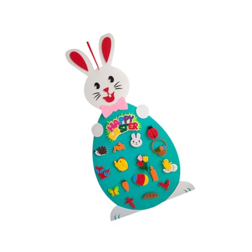 Toyvian 1 Stück Anhänger mit Osterspiel kinderspielzeug ostern easter egg decoration easter toys Dekorationen Basteln für Plüsch Gefühlt Osterspiel-Hängedekoration Osterspielzeug von Toyvian