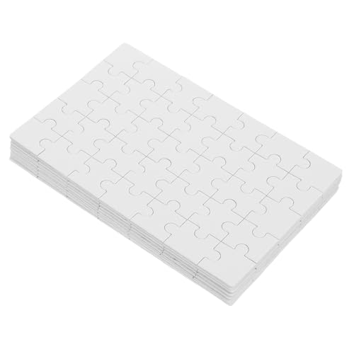 Toyvian 10 Blatt Teiliges Blankes Sublimations Puzzle Thermotransferfähig DIY Holzpuzzle mit Glatter Oberfläche und Schimmerndem für Bilddrucke und Kreative Bastelprojekte von Toyvian