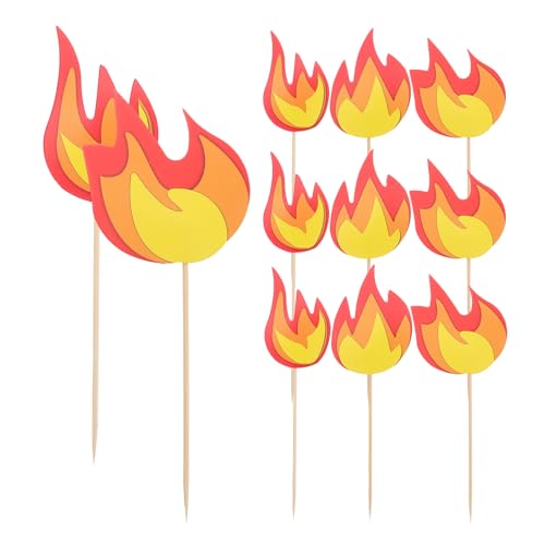 Toyvian 10 Stück Feuer-Kuchenaufsätze – Dekorationen für Geburtstagspartys mit Feuerwehrmann-Motiven – Kuchendekorationen für Kinder zum Thema Feuer – Feuerwehrmann-Partyzubehör Toyvian 10 Stück Feuer-Kuchenaufsätze – Dekorationen für Geburtstagspartys mit Feuerwehrmann-Motiven – Kuchendekorationen für Kinder zum Thema Feuer – Feuerwehrmann-Partyzubehör von Toyvian