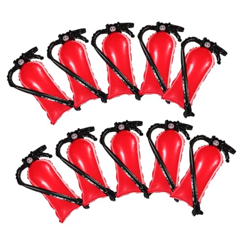Toyvian 10 Stück Feuerlöscherballon Geburtstagsfeierdekorationen Löschballon Mega Füllballons Partei Aufblasbar Geformt Blau Für Weiß Jubeln Riese Lastwagen Party Klein Aluminiumfolie Rot von Toyvian