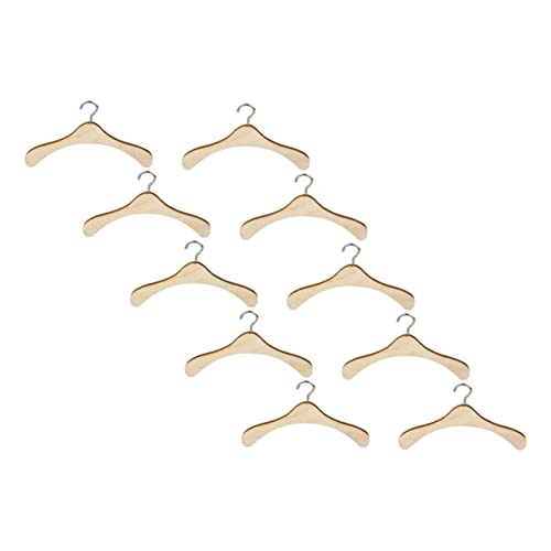 Toyvian 10 Stück Mini-kleiderbügel Aus Holz Für Puppenkleidung Puppenständer Kleiderbügel Für Spielzeughaus-zubehör Puppendekor Toyvian 10 Stück Mini-kleiderbügel Aus Holz Für Puppenkleidung Puppenständer Kleiderbügel Für Spielzeughaus-zubehör Puppendekor von Toyvian