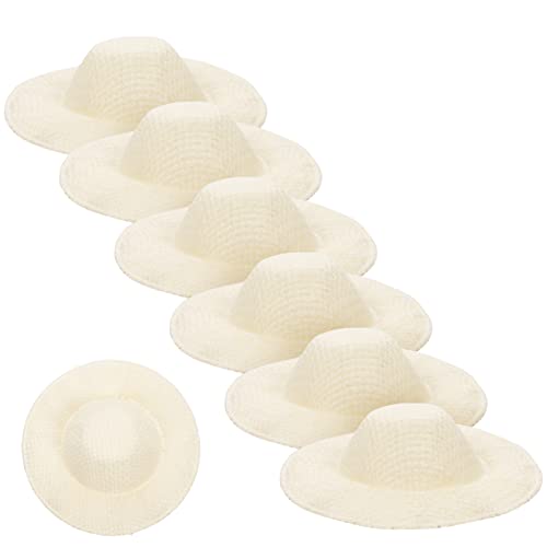 Toyvian 10 Stück Mini-strohhüte Für Puppenhandwerk Puppenhüte Für Dekorative Projekte Toyvian 10 Stück Mini-strohhüte Für Puppenhandwerk Puppenhüte Für Dekorative Projekte von Toyvian