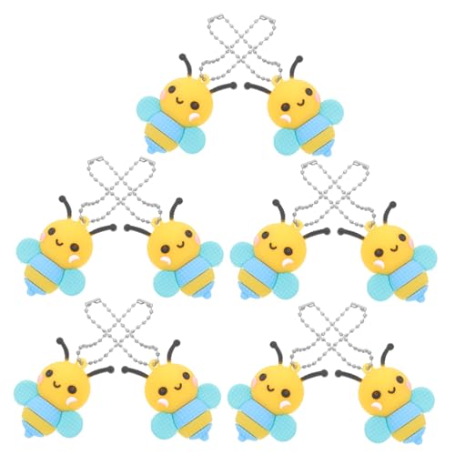 Toyvian 10 Stück Schlüsselanhänger thematisiert LED Bienendekor Schlüsselbund Party bot kleine hängende Dekorationen Rucksack Biene Anhänger Handtaschen-Anhänger-Charms Bienen-Anhänger PVC Toyvian 10 Stück Schlüsselanhänger thematisiert LED Bienendekor Schlüsselbund Party bot kleine hängende Dekorationen Rucksack Biene Anhänger Handtaschen-Anhänger-Charms Bienen-Anhänger PVC von Toyvian
