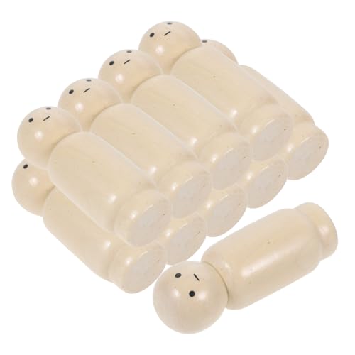 Toyvian 10 Stück Teiliges DIY Holz Puppen zum Bemalen Natürliche Blanko Holzfiguren Kindersicheres Material Vielseitig für Bastelprojekte und Wohnraumdekoration Toyvian 10 Stück Teiliges DIY Holz Puppen zum Bemalen Natürliche Blanko Holzfiguren Kindersicheres Material Vielseitig für Bastelprojekte und Wohnraumdekoration von Toyvian
