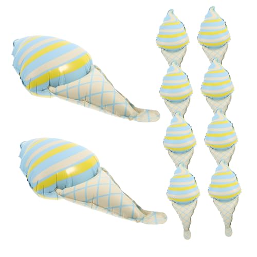 Toyvian 10 Stück Teiliges Eiscreme folienballon Einzigartigem Eistüten design Langlebig Aufgeblasen für Geburtstagsfeiern Partys und Sommerliche Hawaii dekorationen Toyvian 10 Stück Teiliges Eiscreme folienballon Einzigartigem Eistüten design Langlebig Aufgeblasen für Geburtstagsfeiern Partys und Sommerliche Hawaii dekorationen von Toyvian