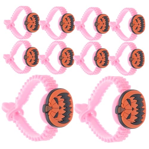 Toyvian 10 Stück Teiliges Halloween Armband Abnehmbare Cartoon Muster Leichtes Wristband Verstellbar für Jungen Mädchen Kreatives DIY Schmuck Toyvian 10 Stück Teiliges Halloween Armband Abnehmbare Cartoon Muster Leichtes Wristband Verstellbar für Jungen Mädchen Kreatives DIY Schmuck von Toyvian