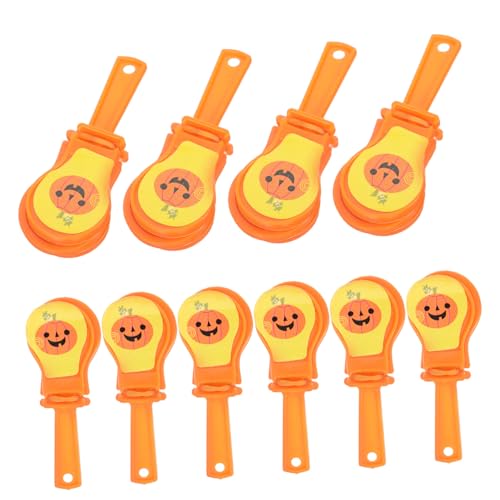 Toyvian 10 Stück Teiliges Halloween Handklatscher Bunte Kunststoff Handklatschen mit Geräuschfunktion Leicht zu Greifen Partyspaß für Halloween Partys Konzerte und Festivale von Toyvian