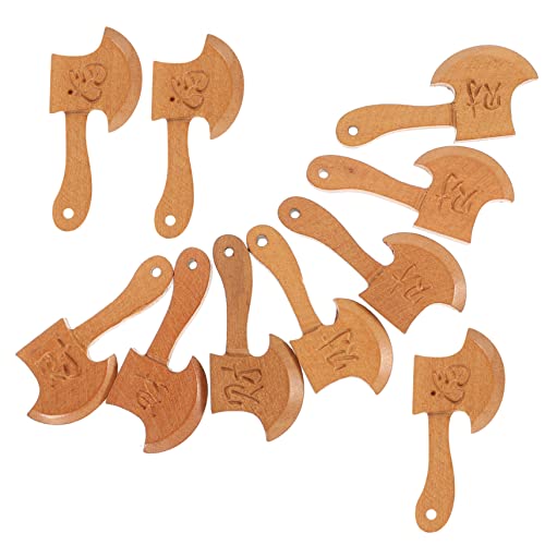 Toyvian 10 Stück Teiliges Holz Axt Dekoanhänger aus Premium Holz Handgefertigt Glatte Kanten Vielseitige DIY Bastelornamente und Kinderzimmerdekoration Sicheres Naturmaterial Toyvian 10 Stück Teiliges Holz Axt Dekoanhänger aus Premium Holz Handgefertigt Glatte Kanten Vielseitige DIY Bastelornamente und Kinderzimmerdekoration Sicheres Naturmaterial von Toyvian