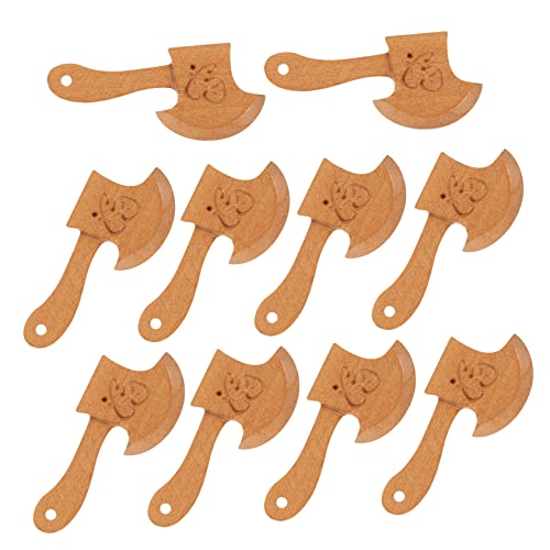 Toyvian 10 Stück Teiliges Mini Holzornamente aus Langlebigem Glattem Naturholz Handgefertigte DIY Holzdeko für Wohn und Kinderzimmer Kreative Geschenkidee und Stilvolle Heimdekoration von Toyvian