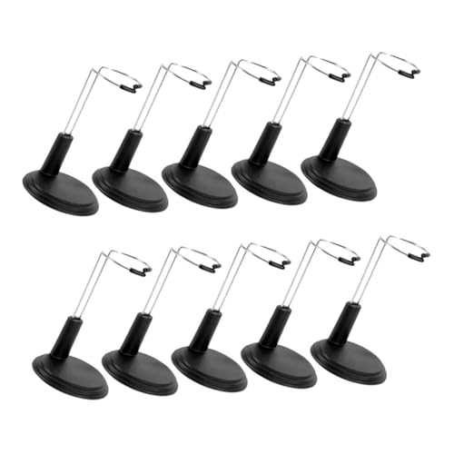 Toyvian 10 Teiliges Verstellbares Puppenständer Robuste Modelldisplayhalter für Spielzeugfiguren Flexible Halterung für Verschiedene Doll Elegantes Design für Wohn und von Toyvian