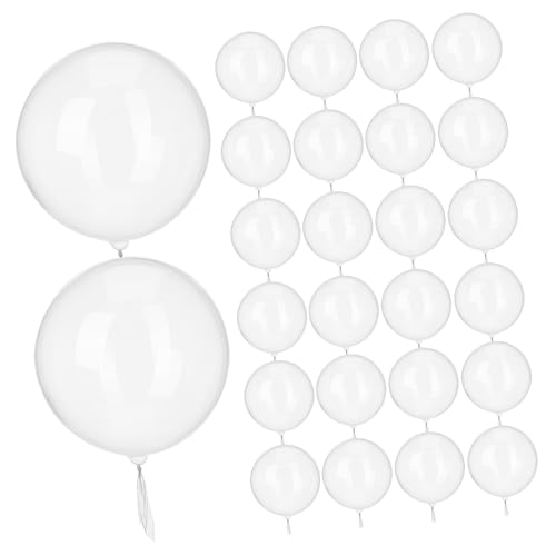 Toyvian 100 Stück Bobo-Ball Partyballons Geburtstag klein Dekorationen Fiesta riesig für hochzeitsdekoration luftballons Durchsichtiger Ballon Hochzeitsballon klarer Ballon TPU Transparent von Toyvian