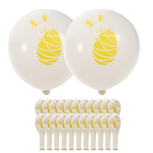 Toyvian 100 Stück Hasenballon Partydekorationen Konfetti Ballonständer Osterparty-ballon Ballondekorationen Zu Ostern Luftballons Für Die Osterparty Latexballon Partyballons Yellow 100st von Toyvian