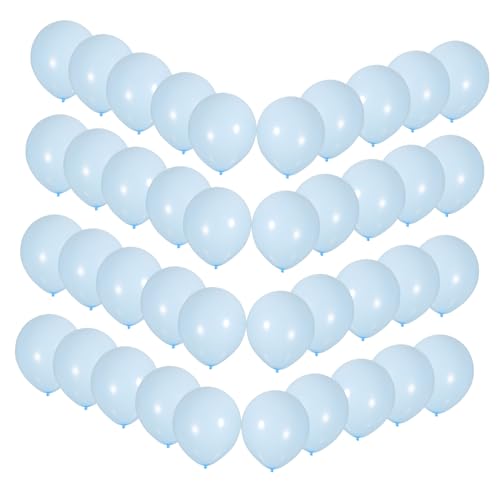 Toyvian 100 Stück Latexballons pinkfarbene Luftballons Ö Blau Dekoration Rosa UV event party balons Kinderfest ballon deko Geburtstag Luftballons Hochzeitsballon Emulsion Sky-blue von Toyvian